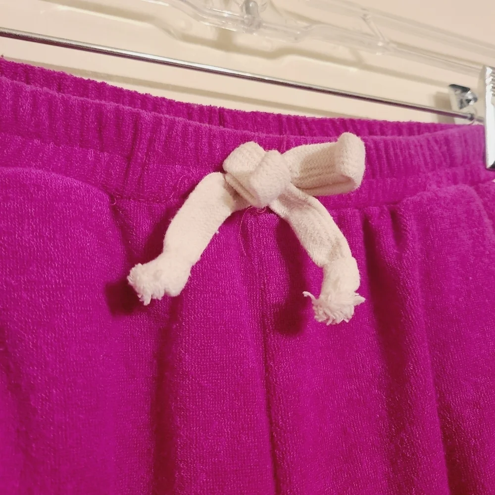 Franki for Francesca's | Fuchsia Pink Terry Cloth Athleisure Shorts (Size 10)
